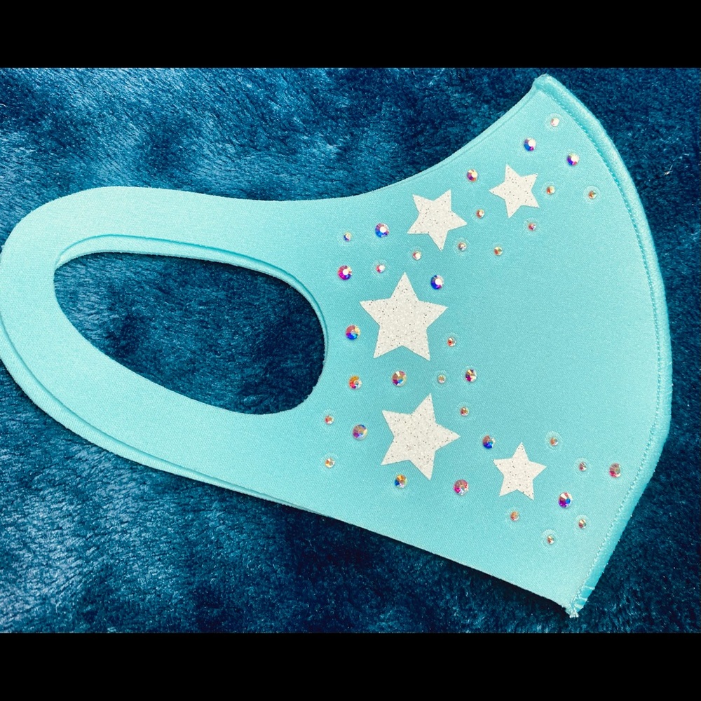 Hand made Rhinestone face mask - Picture 3 of 3
